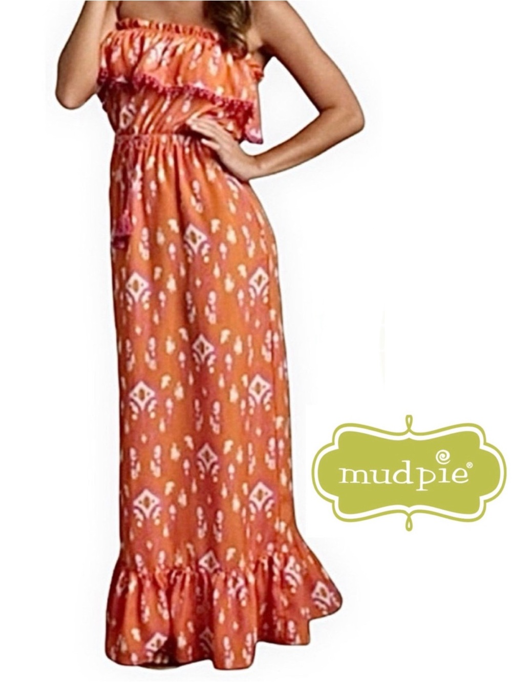 Mud Pie Strapless Maxi Dress